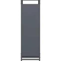 VIDAXL - Portant de bois chauffage anthracite 44x28x90 cm