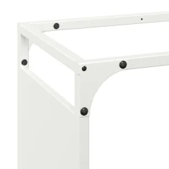 VIDAXL - Portant de bois chauffage blanc 44x28x65 cm