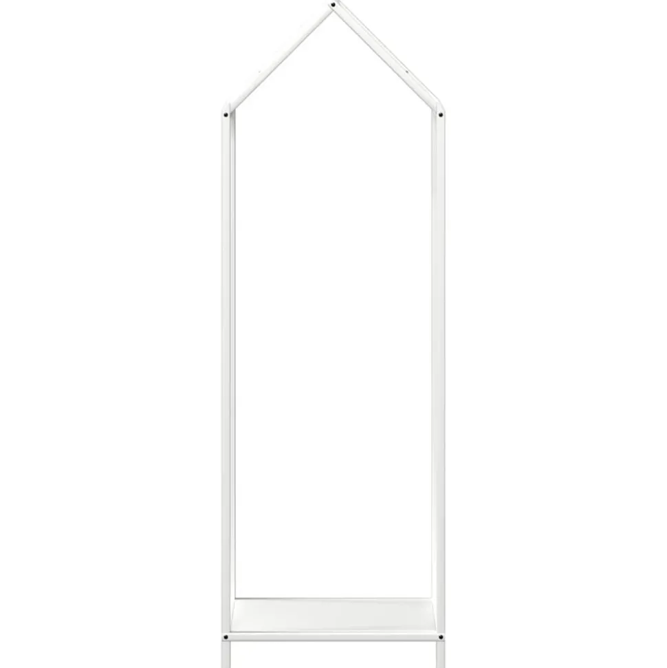 VIDAXL - Portant de bois chauffage blanc 40x25x120 cm