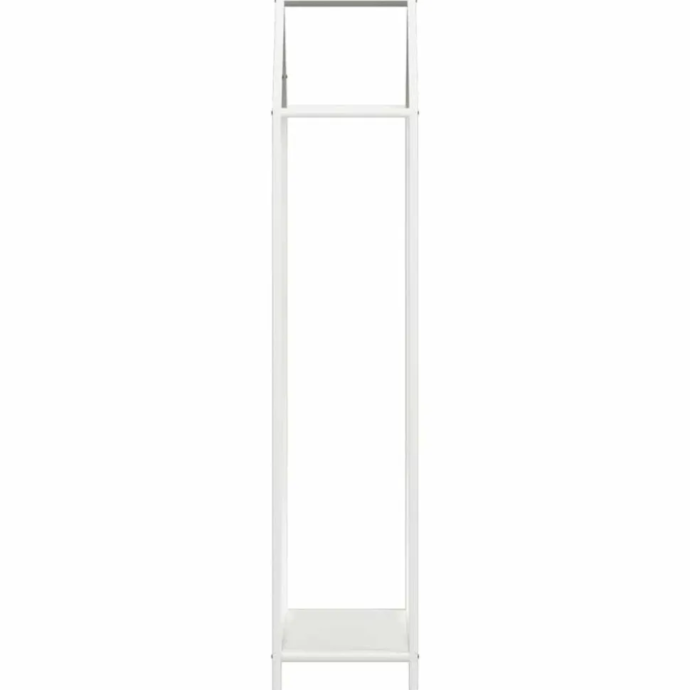 VIDAXL - Portant de bois chauffage blanc 40x25x120 cm