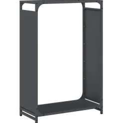 VIDAXL - Portant de bois chauffage anthracite 60x28x90 cm