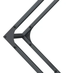 VIDAXL - Portant de bois chauffage anthracite 80x25x80 cm