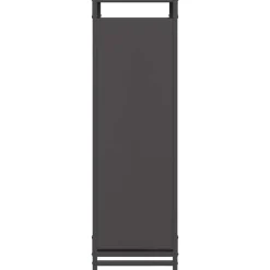 VIDAXL - Portant de bois chauffage noir 90x28x90 cm