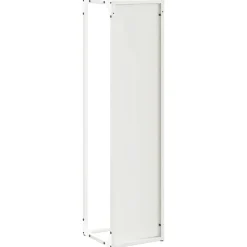 VIDAXL - Portant de bois chauffage blanc 25x25x100 cm