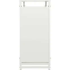 VIDAXL - Portant de bois chauffage blanc 90x28x65 cm