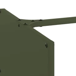 VIDAXL - Portant de bois chauffage vert olive 40x40x40 cm