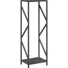 VIDAXL - Portant de bois chauffage noir 34x25x100 cm