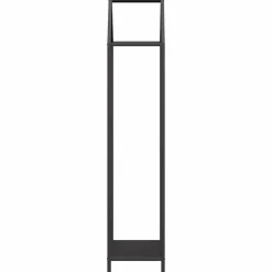 VIDAXL - Portant de bois chauffage noir 40x25x120 cm