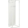 VIDAXL - Portant de bois chauffage blanc 25x25x80 cm