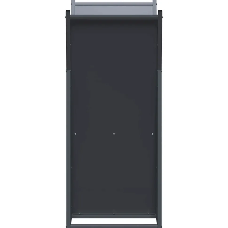 VIDAXL - Portant de bois chauffage anthracite 69,5x35x81 cm
