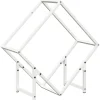 VIDAXL - Portant de bois chauffage blanc 60x25x60 cm