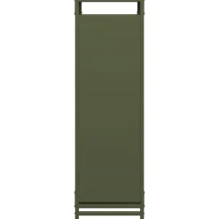VIDAXL - Portant de bois chauffage vert olive 44x28x90 cm