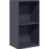 VIDAXL - Portant de bois chauffage anthracite 40x30x75 cm