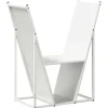 VIDAXL - Portant de bois chauffage blanc 69,5x35x81 cm