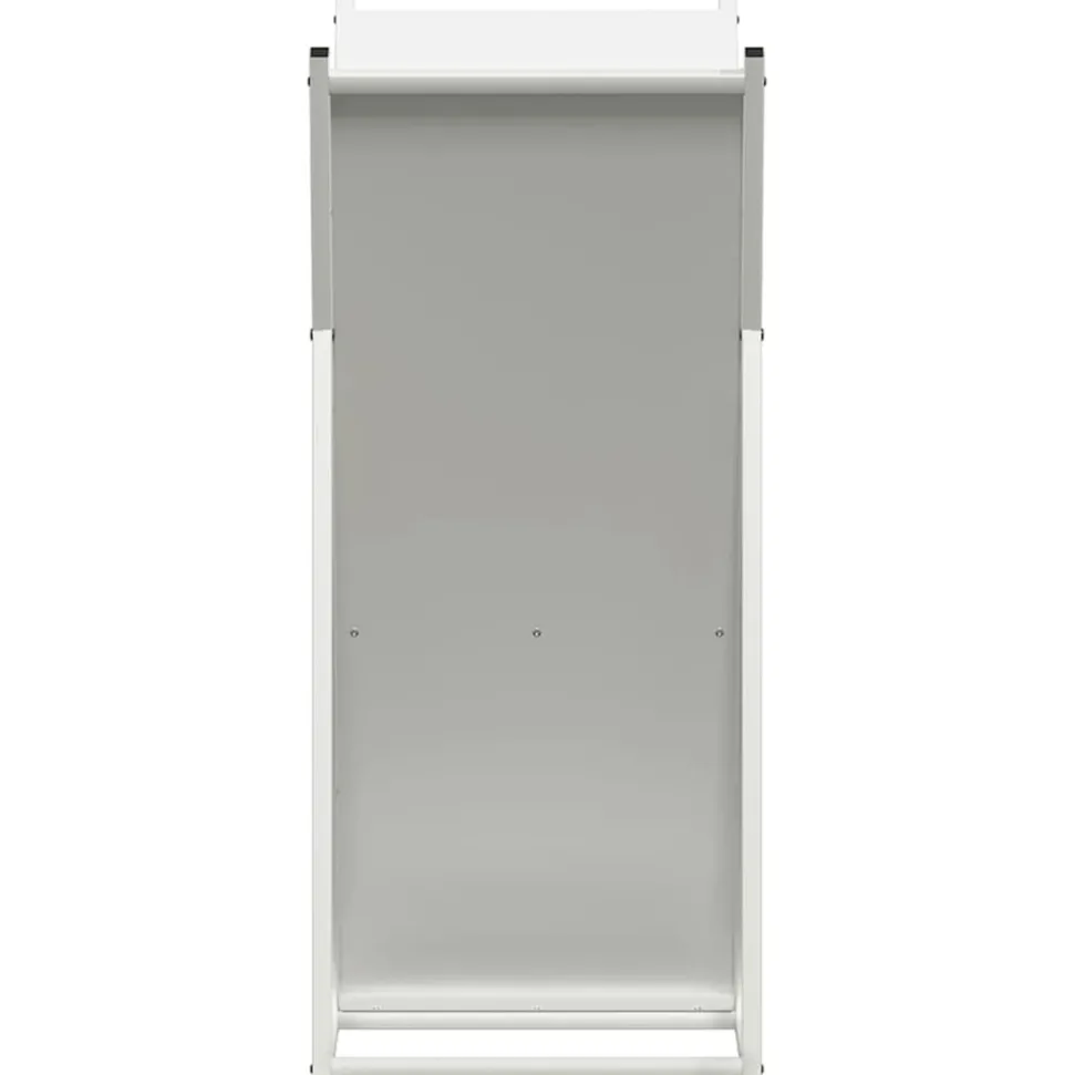VIDAXL - Portant de bois chauffage blanc 69,5x35x81 cm