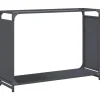 VIDAXL - Portant de bois chauffage anthracite 90x28x65 cm