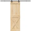VIDAXL - Porte coulissante et kit de quincaillerie 70x210 cm pin massif