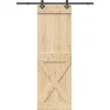 VIDAXL - Porte coulissante et kit de quincaillerie 70x210 cm pin massif