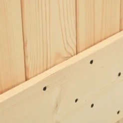 VIDAXL - Porte coulissante et kit de quincaillerie 90x210 cm pin massif