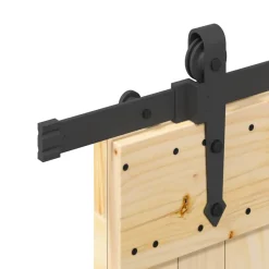 VIDAXL - Porte coulissante et kit de quincaillerie 95x210 cm pin massif