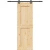 VIDAXL - Porte coulissante et kit de quincaillerie 70x210 cm pin massif