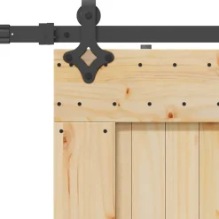 VIDAXL - Porte coulissante et kit de quincaillerie 70x210 cm pin massif