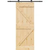 VIDAXL - Porte coulissante et kit de quincaillerie 80x210 cm pin massif