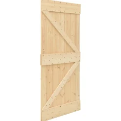 VIDAXL - Porte coulissante et kit de quincaillerie 80x210 cm pin massif