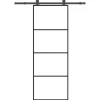 VIDAXL - Porte coulissante avec kit de quincaillerie 76x205 cm verre esg
