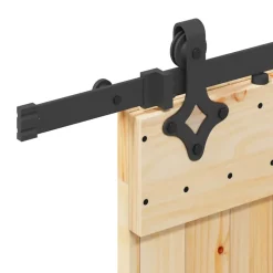 VIDAXL - Porte coulissante et kit de quincaillerie 90x210 cm pin massif