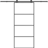 VIDAXL - Porte coulissante avec kit de quincaillerie 90x205 cm verre esg
