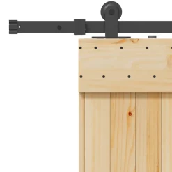 VIDAXL - Porte coulissante et kit de quincaillerie 70x210 cm pin massif