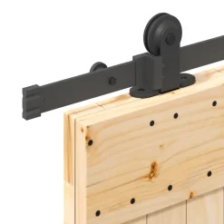 VIDAXL - Porte coulissante et kit de quincaillerie 80x210 cm pin massif
