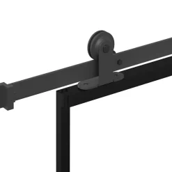 VIDAXL - Porte coulissante et quincaillerie esg verre et aluminium