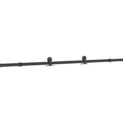 VIDAXL - Porte coulissante kit de quincaillerie trempé verre aluminium