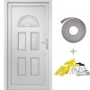 VIDAXL - Porte d'entrée blanc 98x198 cm pvc