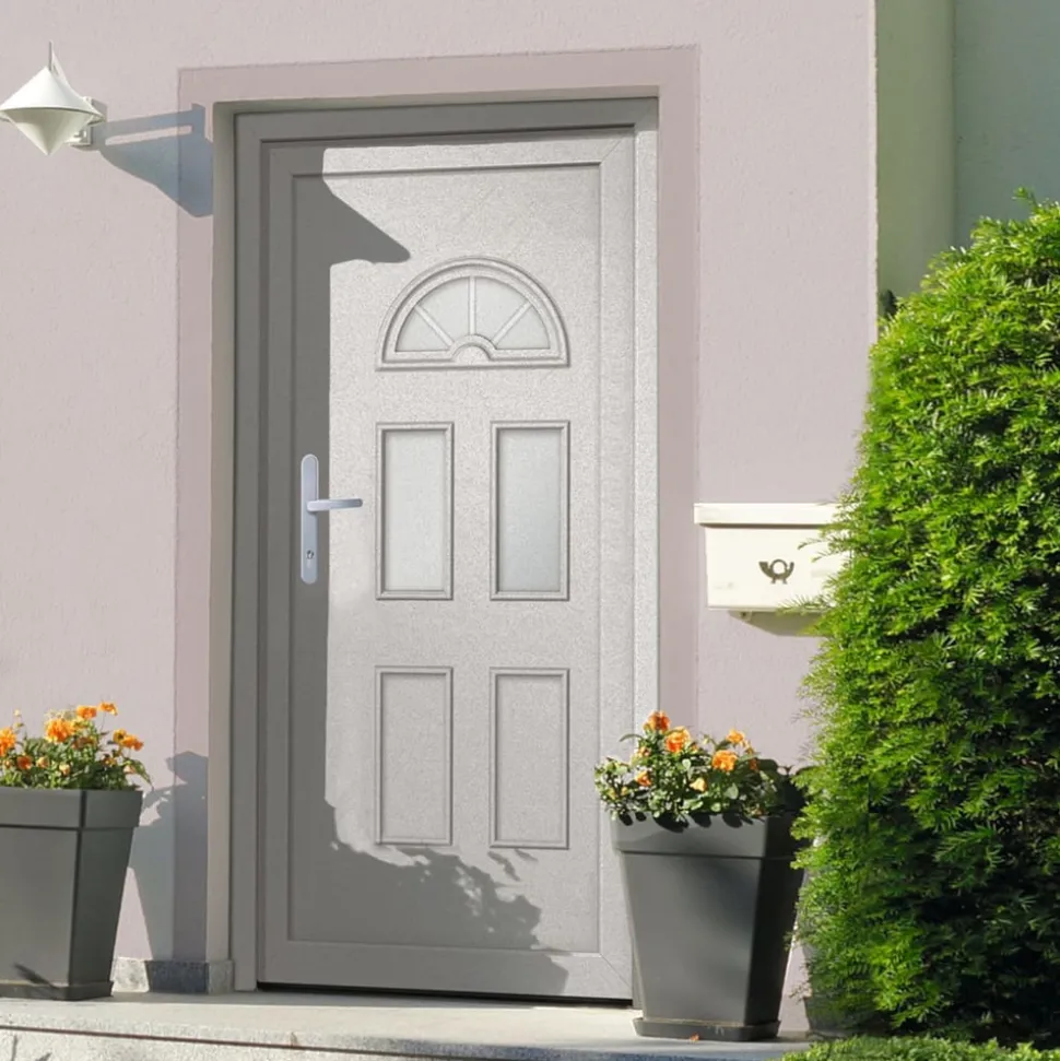 VIDAXL - Porte d'entrée blanc 110x210 cm pvc