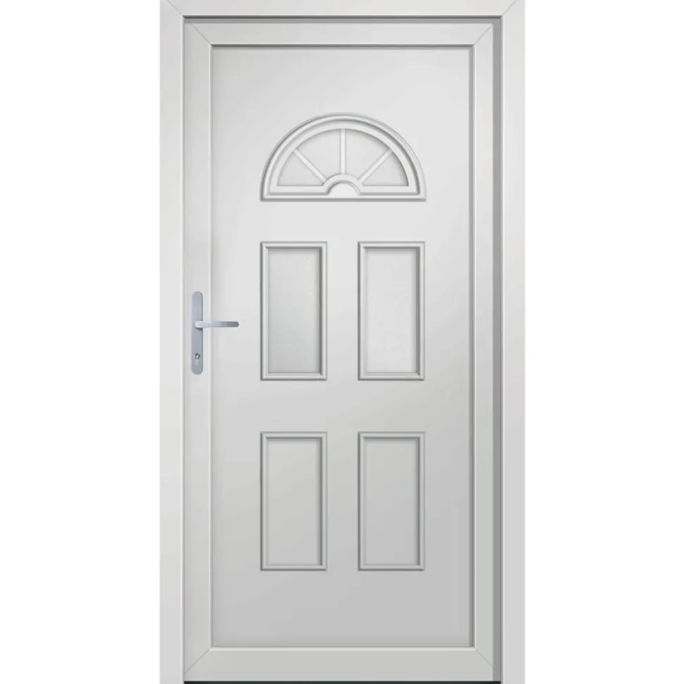 VIDAXL - Porte d'entrée blanc 110x210 cm pvc