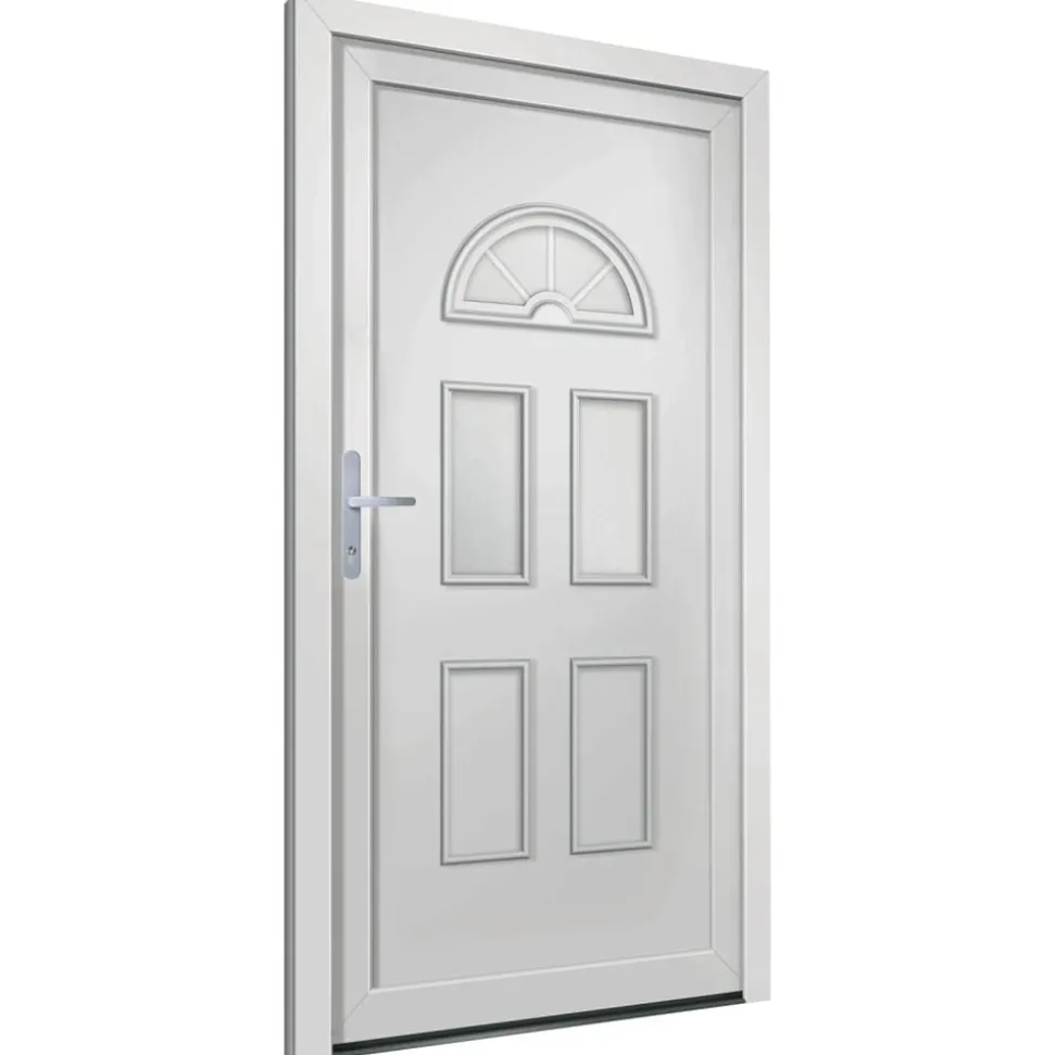 VIDAXL - Porte d'entrée blanc 110x210 cm pvc