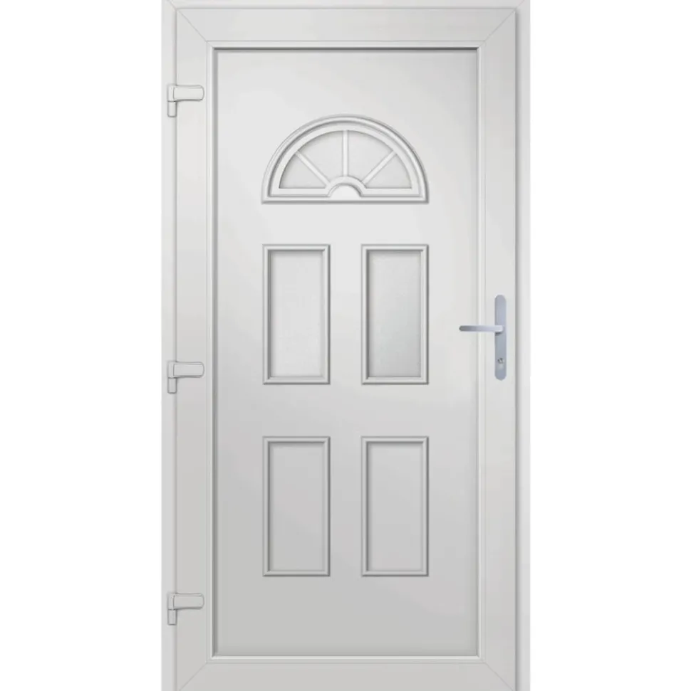 VIDAXL - Porte d'entrée blanc 110x210 cm pvc