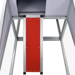 VIDAXL - Poulailler avec rampes et nichoir aluminium