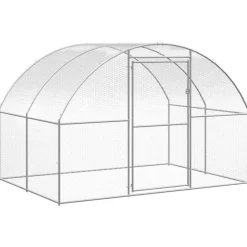 VIDAXL - Poulailler d extérieur 3x24x2 m acier galvanisé