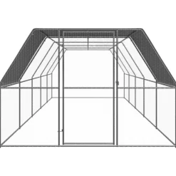 VIDAXL - Poulailler d extérieur 3x10x2 m acier galvanisé