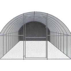 VIDAXL - Poulailler d extérieur 3x12x2 m acier galvanisé