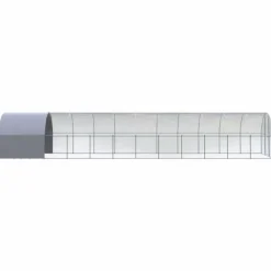 VIDAXL - Poulailler d extérieur 3x12x2 m acier galvanisé