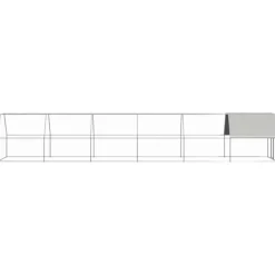 VIDAXL - Poulailler d extérieur 2x12x2 m acier galvanisé