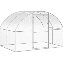 VIDAXL - Poulailler d extérieur 3x24x2 m acier galvanisé