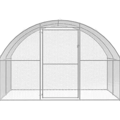 VIDAXL - Poulailler d extérieur 3x24x2 m acier galvanisé