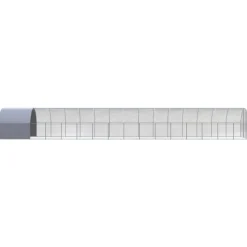 VIDAXL - Poulailler d extérieur 3x16x2 m acier galvanisé