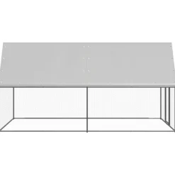 VIDAXL - Poulailler d extérieur 2x4x2 m acier galvanisé